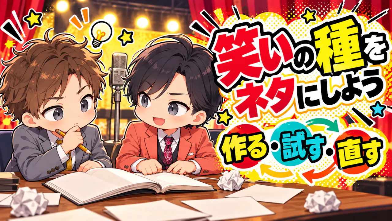 笑いの種を短いネタにしてみよう