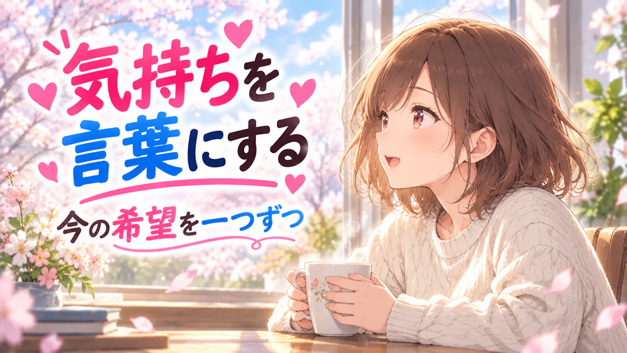 結果から自分の気持ちを言葉にする