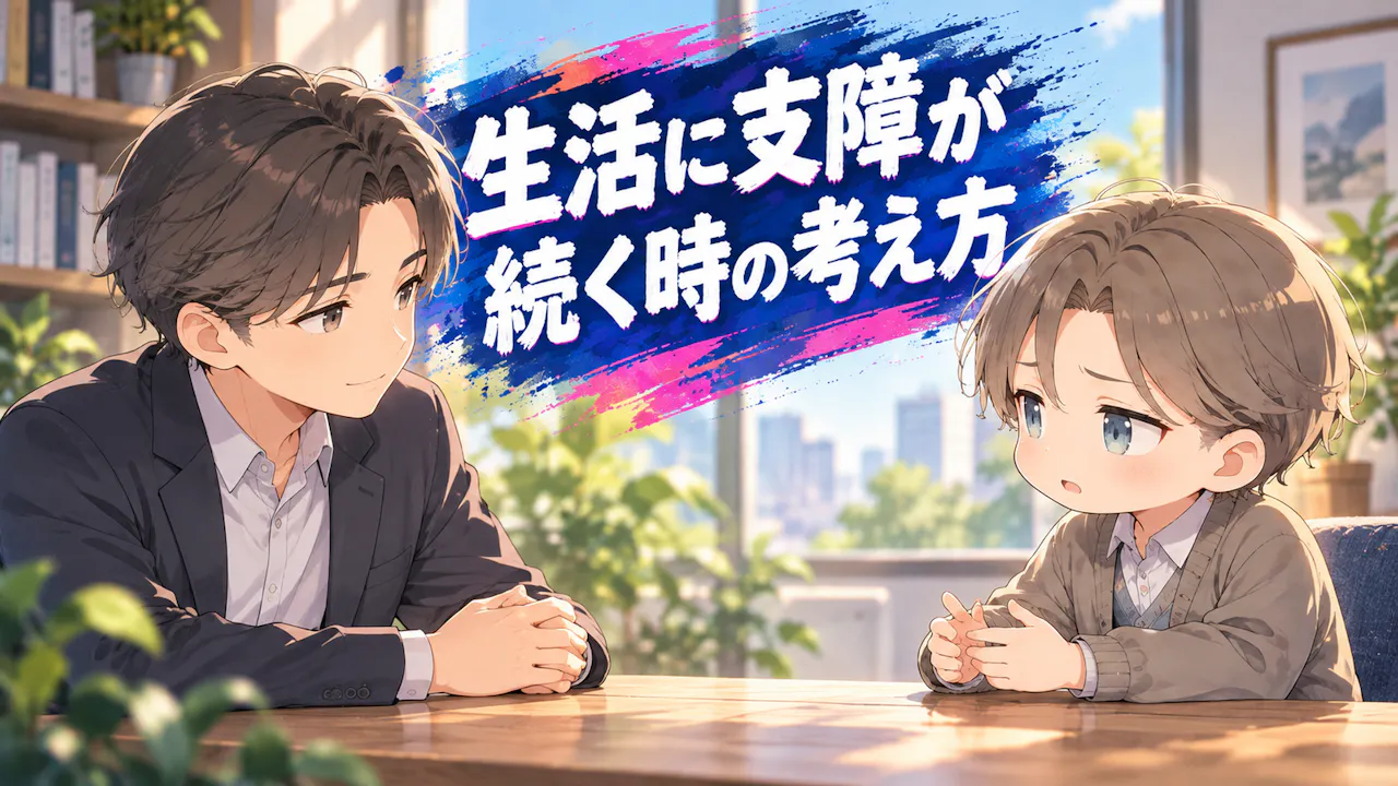 生活に支障が続く時の考え方