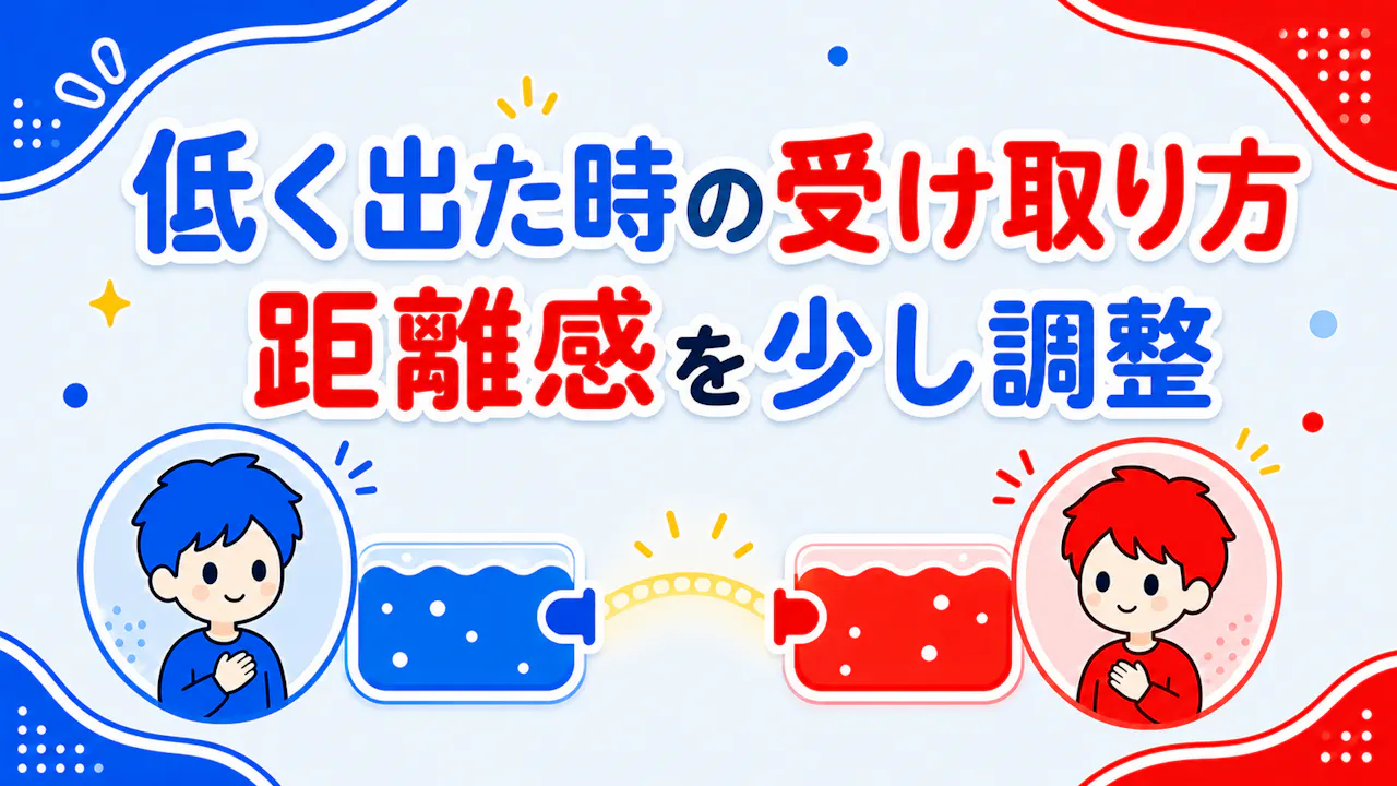仲良し度が低く出た時の受け取り方