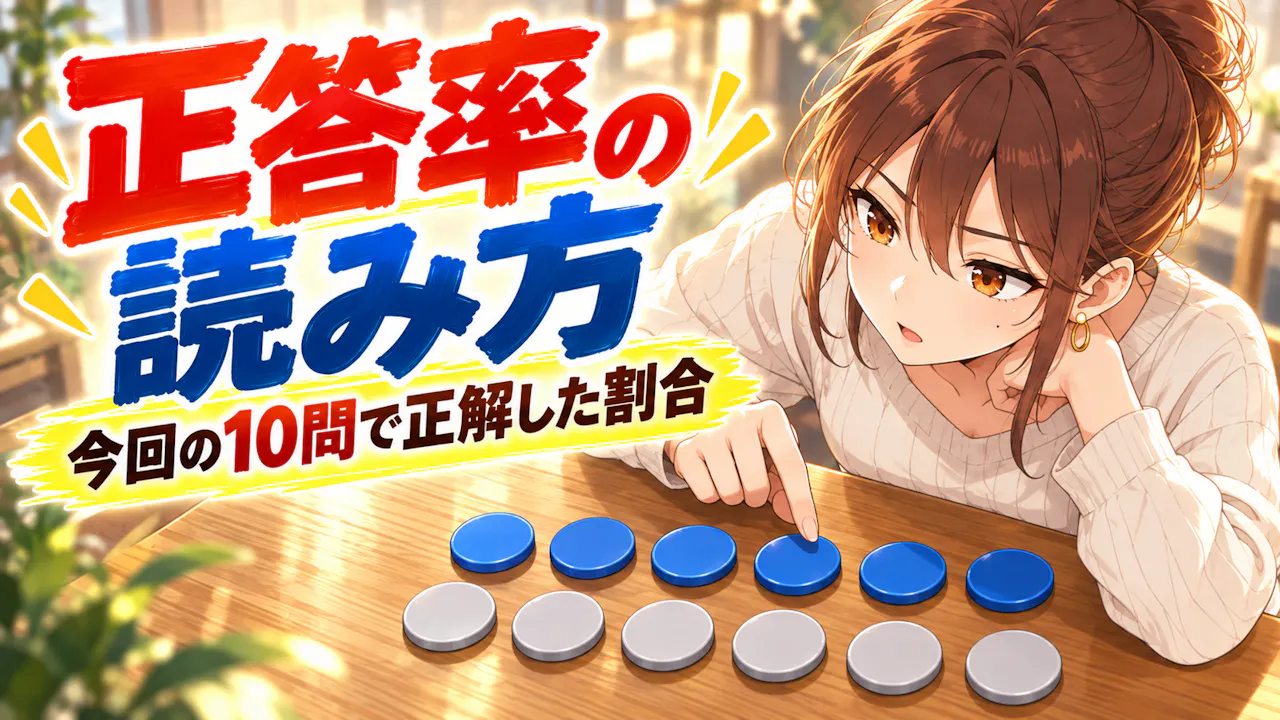 正答率の読み方