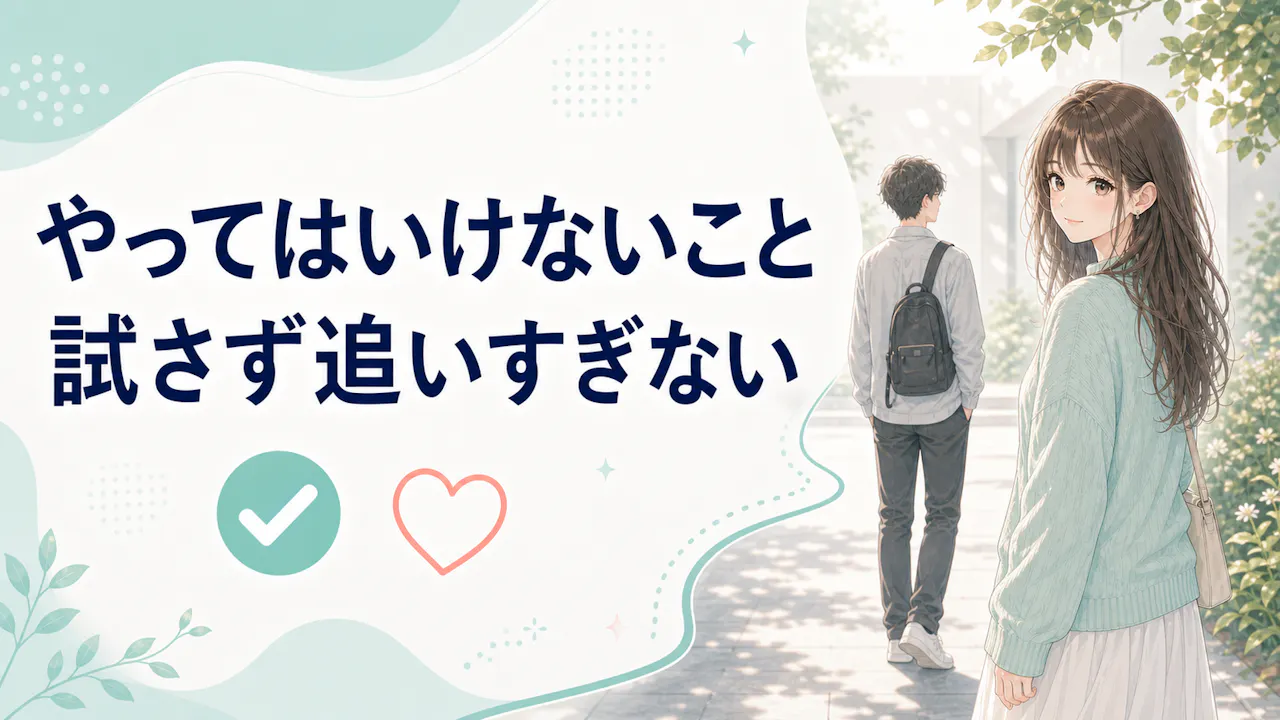 両思い度が低かった時にやってはいけないこと