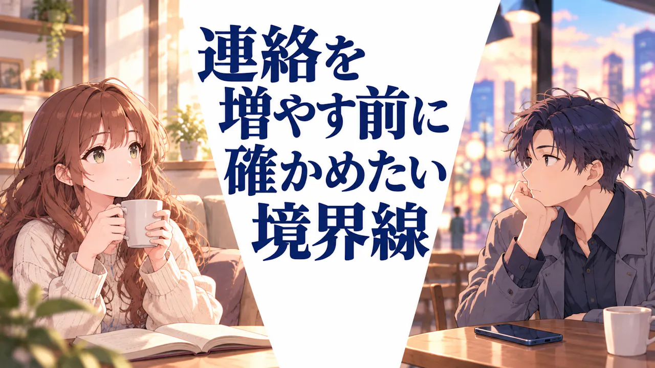 連絡を増やす前に確かめたい境界線