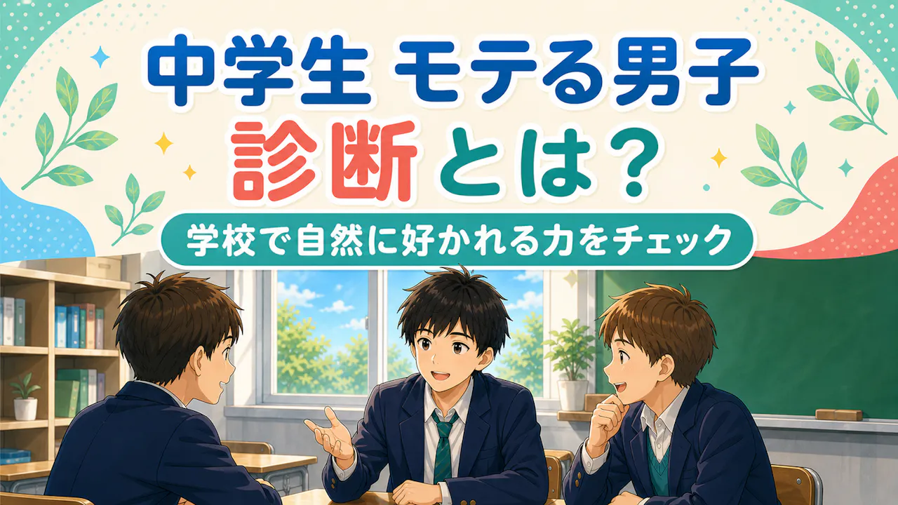 中学生 モテる男子 診断とは？