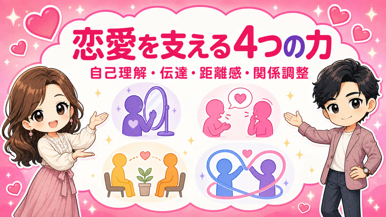 恋愛スキルを支える4つの力