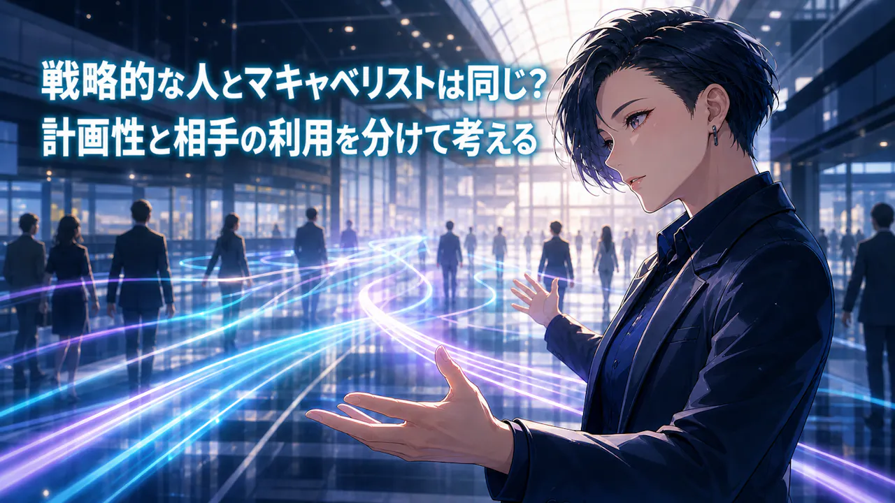 戦略的な人とマキャベリストは同じ？