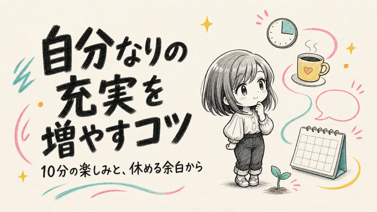 自分なりの充実を増やすコツ