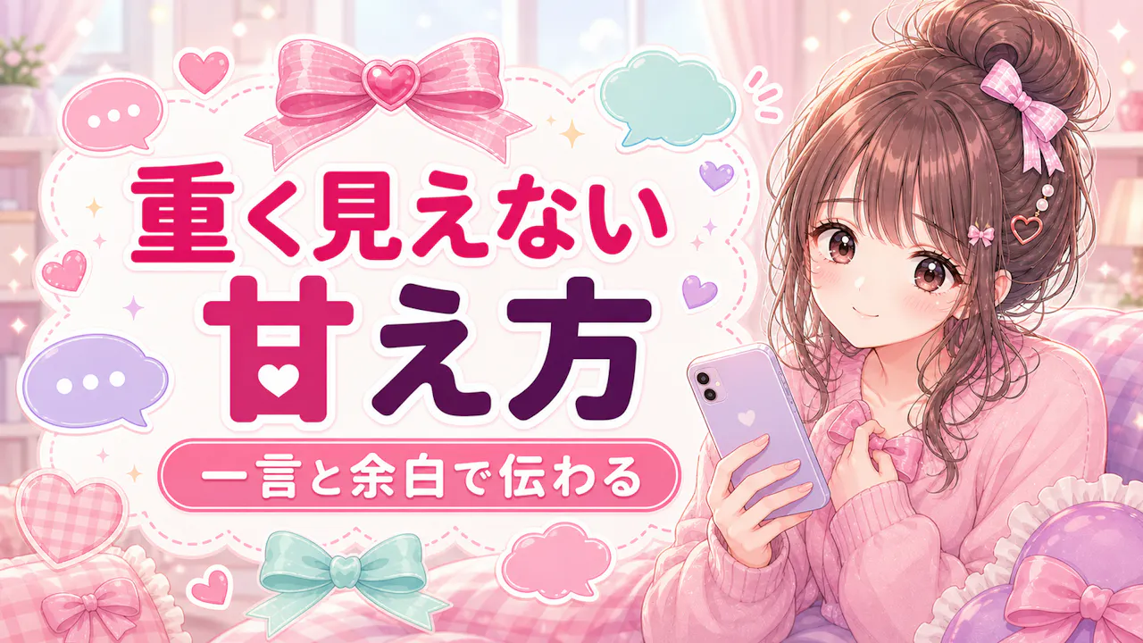 重く見えない甘え方・伝え方