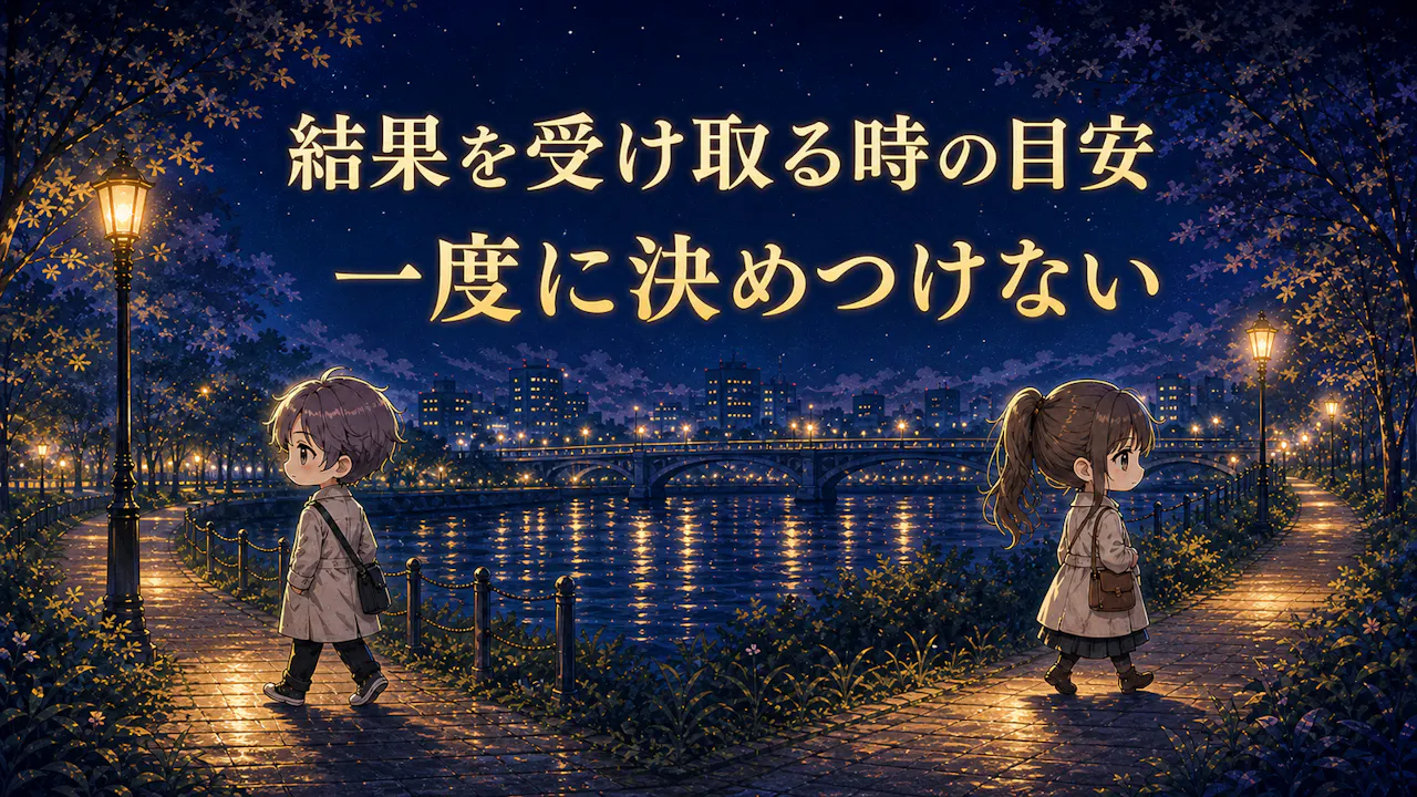 結果を受け取る時の目安