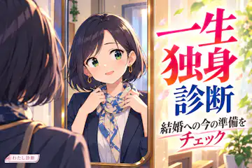 【一生独身診断】結婚に向けた今の足踏みをチェック