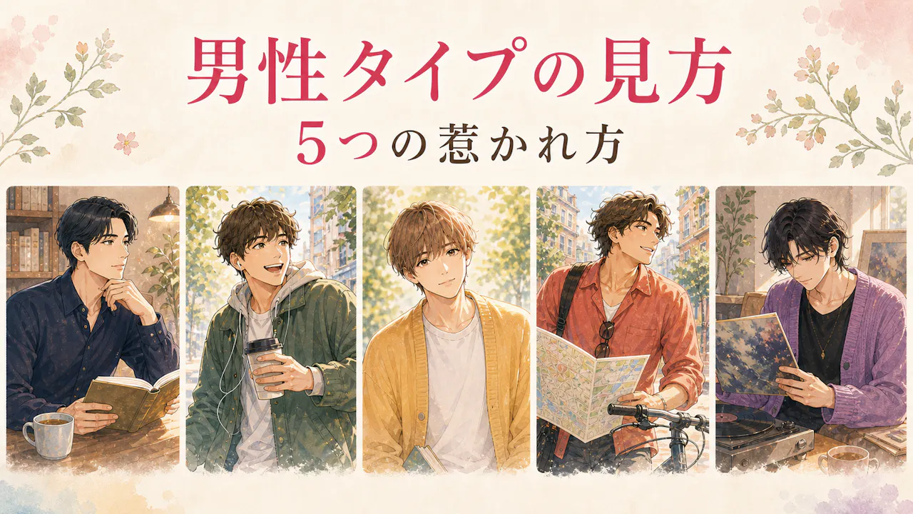 あなたに惹かれやすい男性タイプの見方
