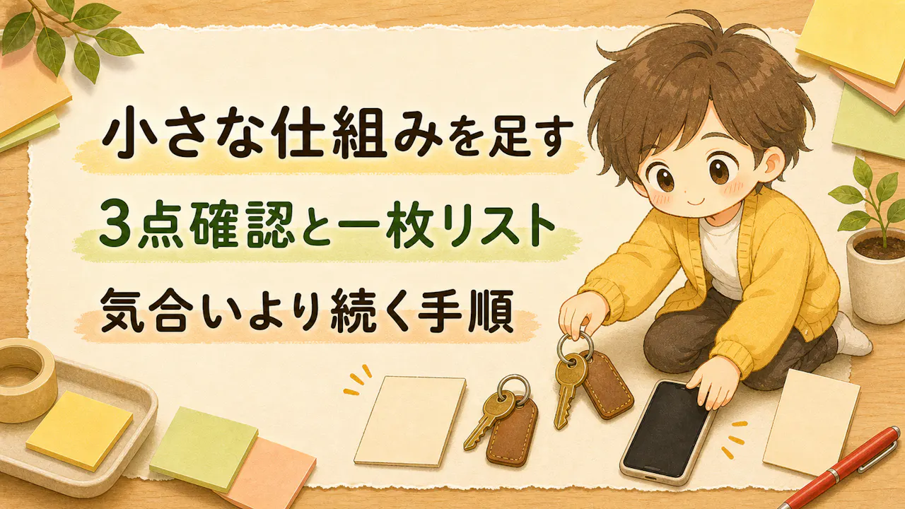 ポンコツを減らす小さな仕組み