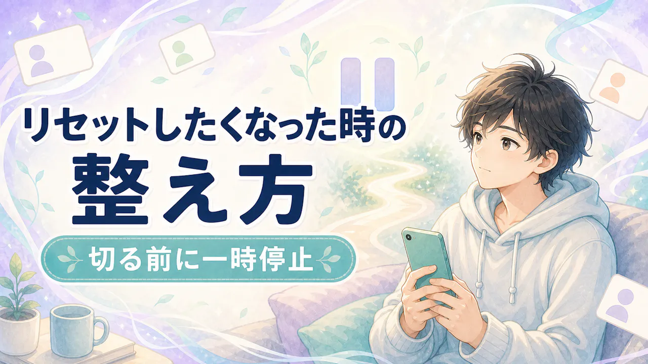 リセットしたくなった時の整え方