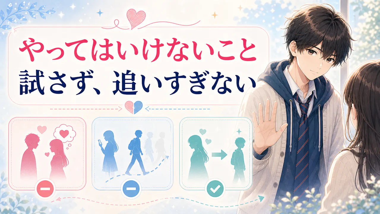 両思い度が低かった時にやってはいけないこと