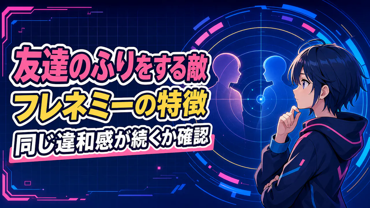 フレネミーとは？友達のふりをする敵の特徴