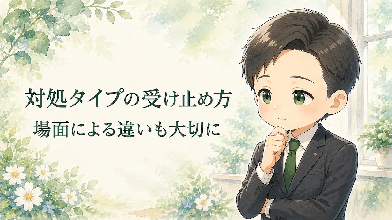 怒りの対処タイプの受け止め方