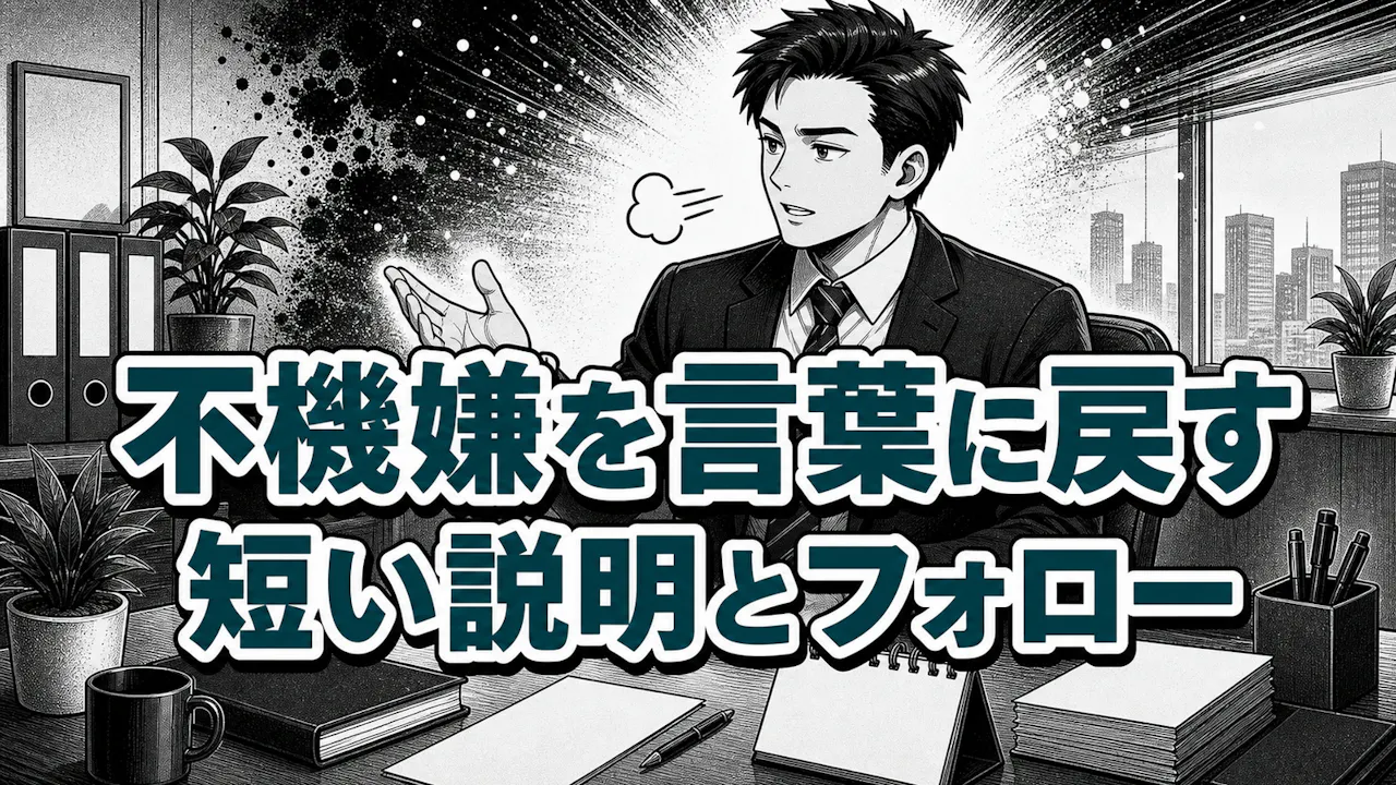 無言やため息で伝えてしまう