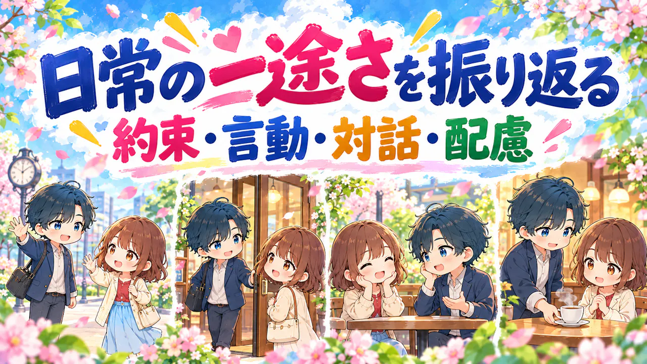 日常の一途さを振り返る4つの視点