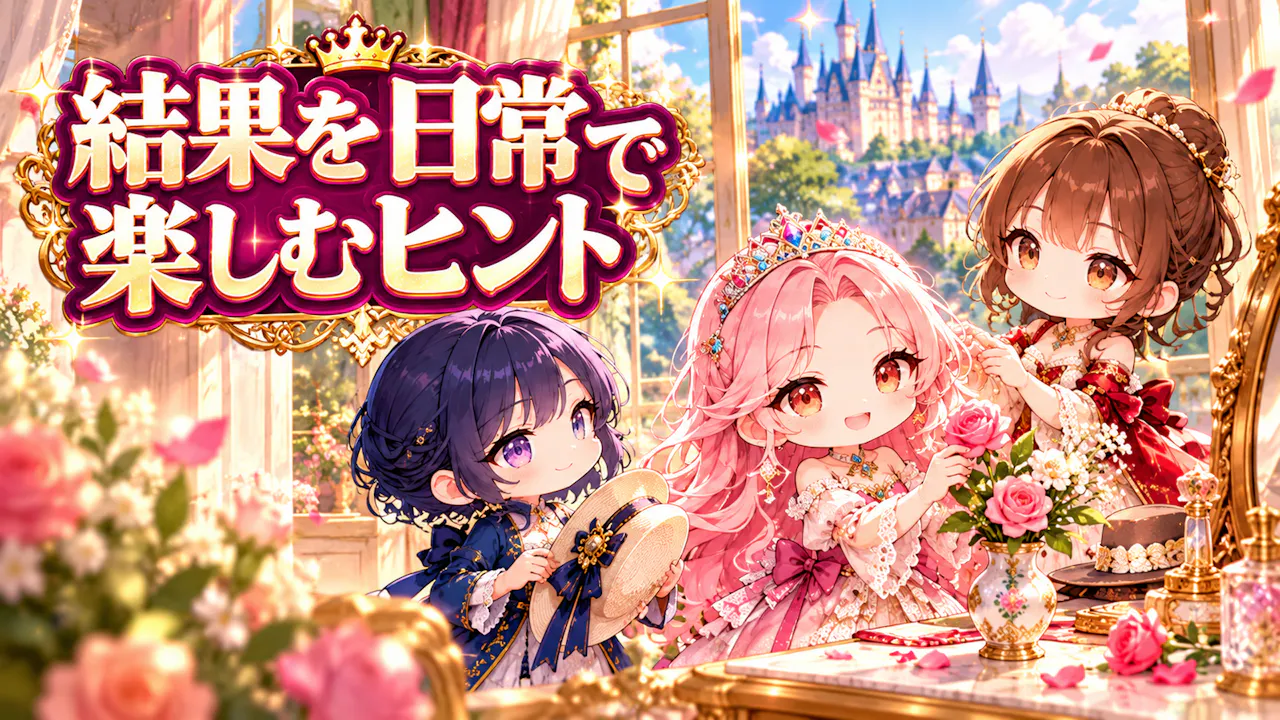 結果を日常で楽しむヒント