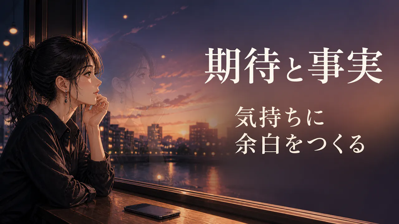 期待と事実を分けて考えるヒント