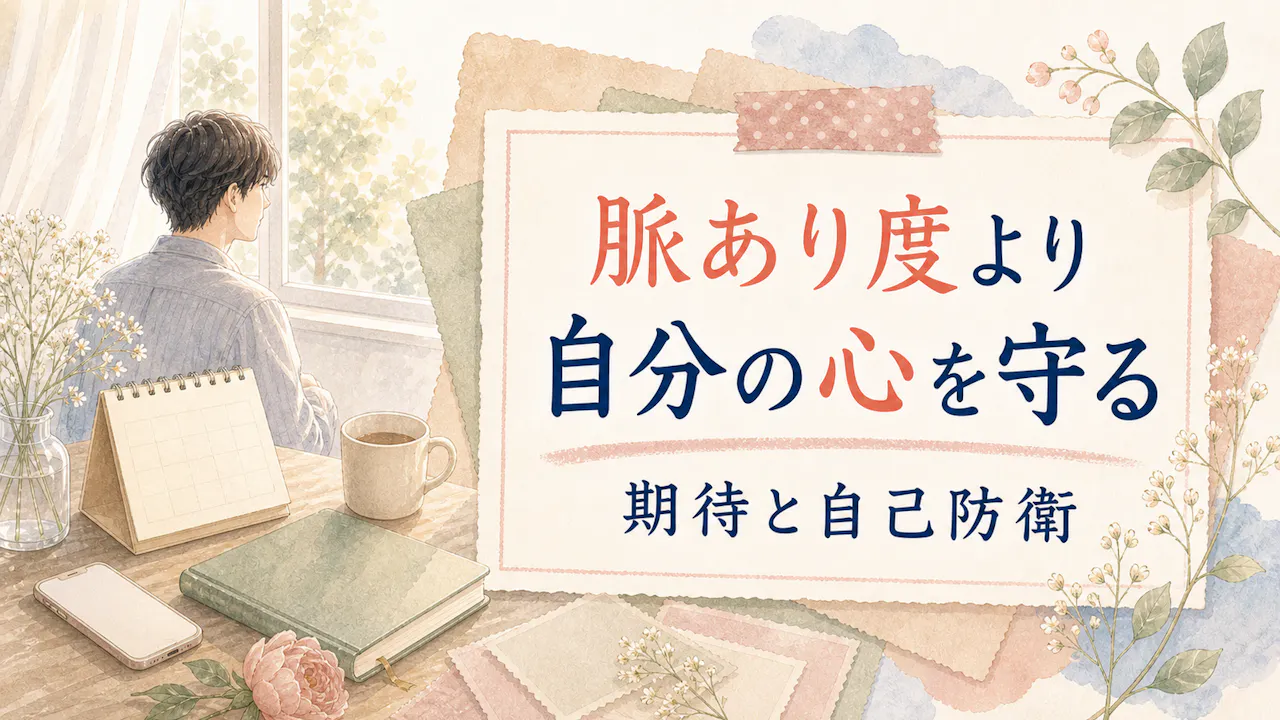 元彼の脈あり度を上げるより、自分の心を守る