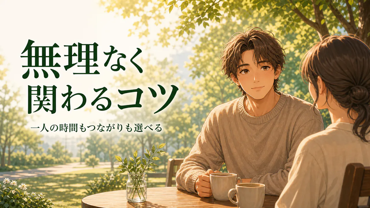 一匹狼でも無理なく人と関わるコツ