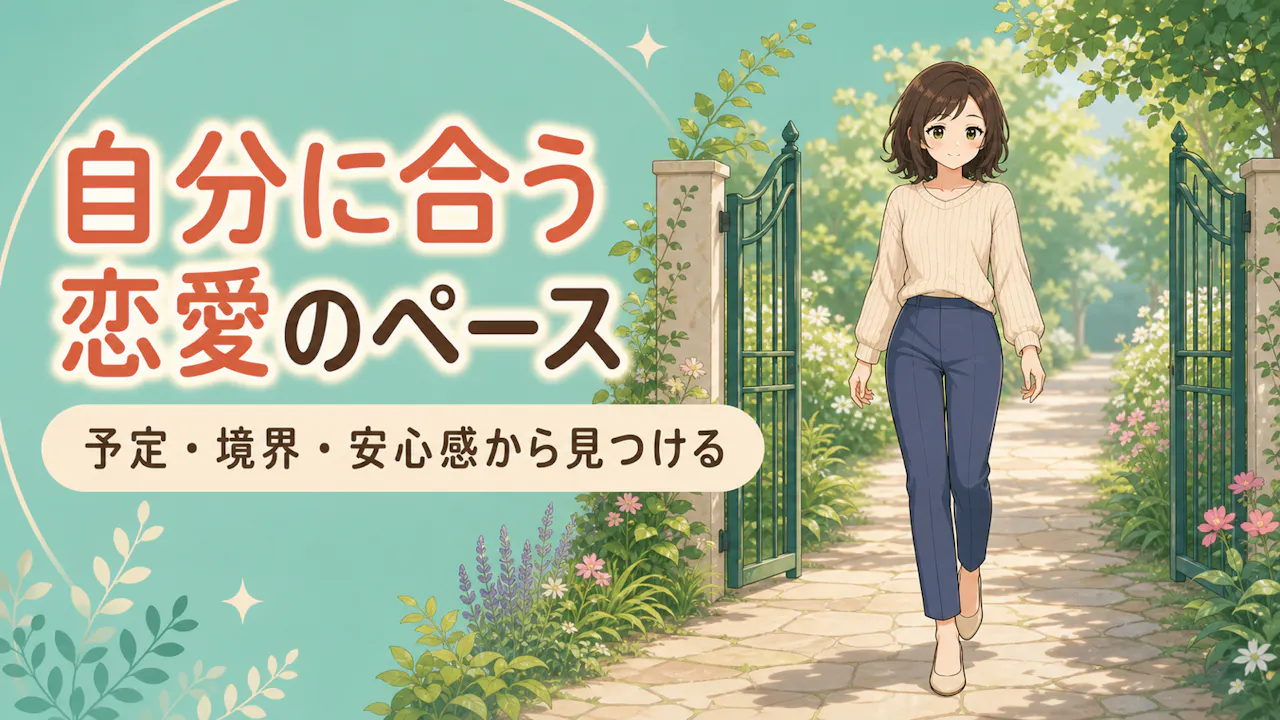 自分に合う恋愛のペースを確かめるヒント