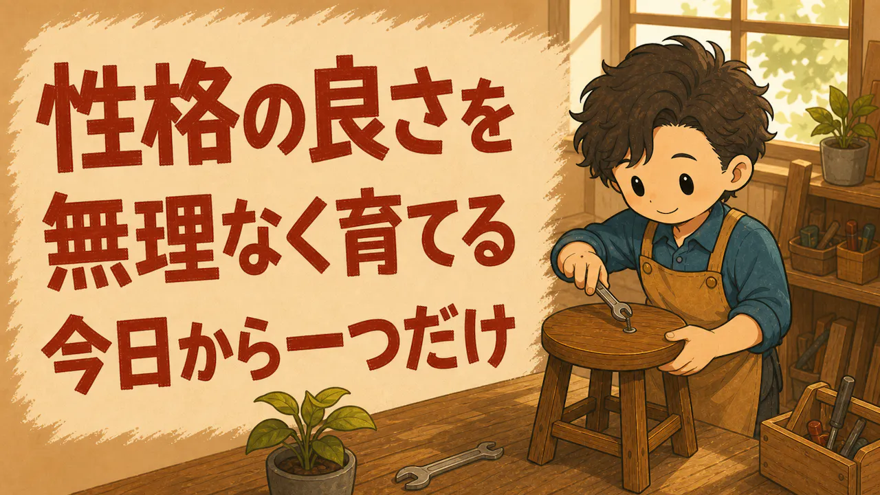 性格の良さを無理なく育てるコツ