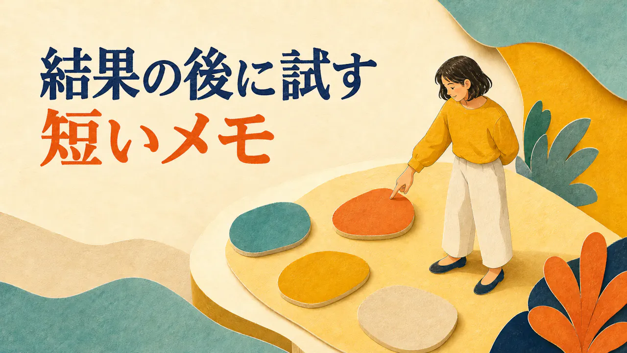 結果の後に試す短いメモ