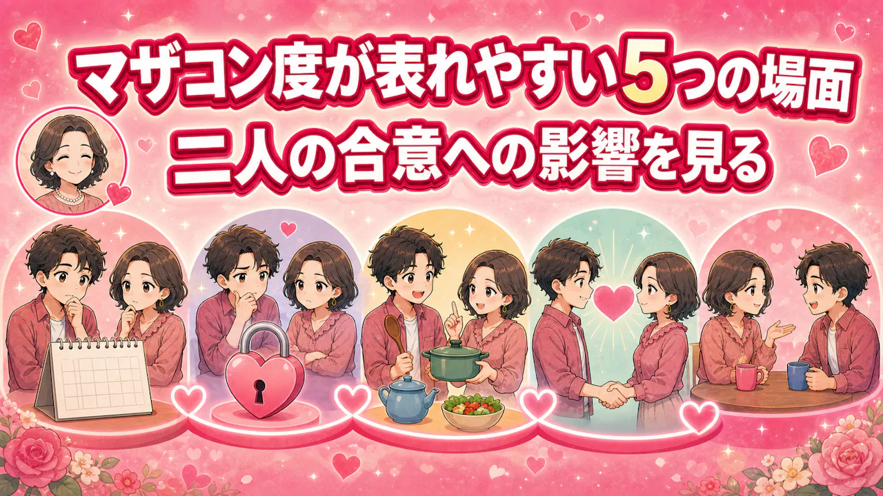 マザコン度が表れやすい5つの場面