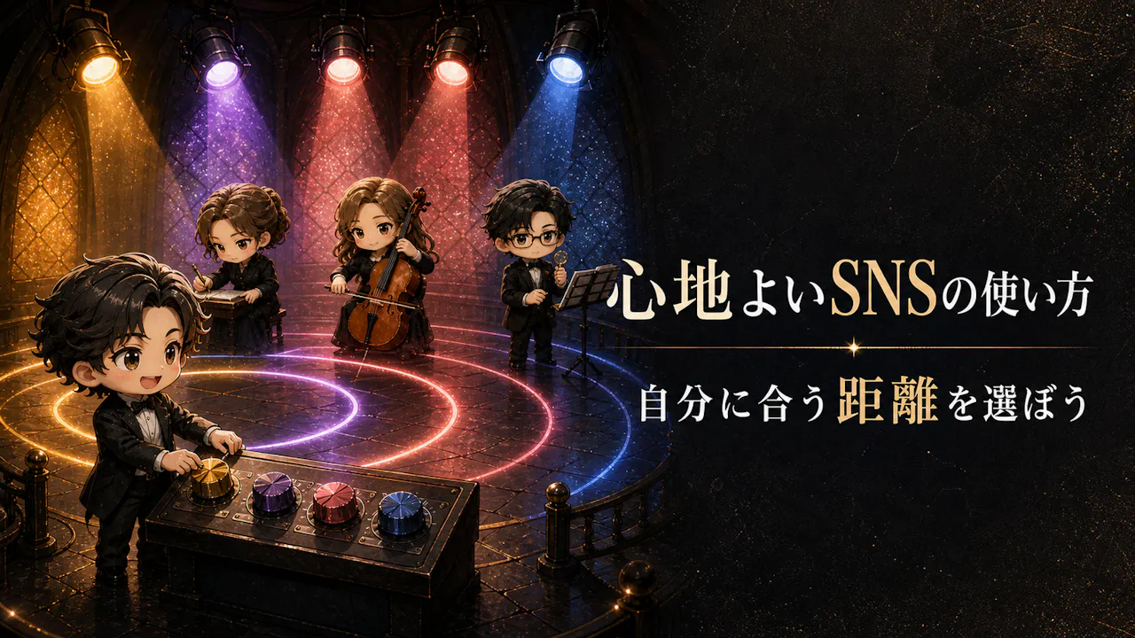 SNSでの自分を心地よくするヒント