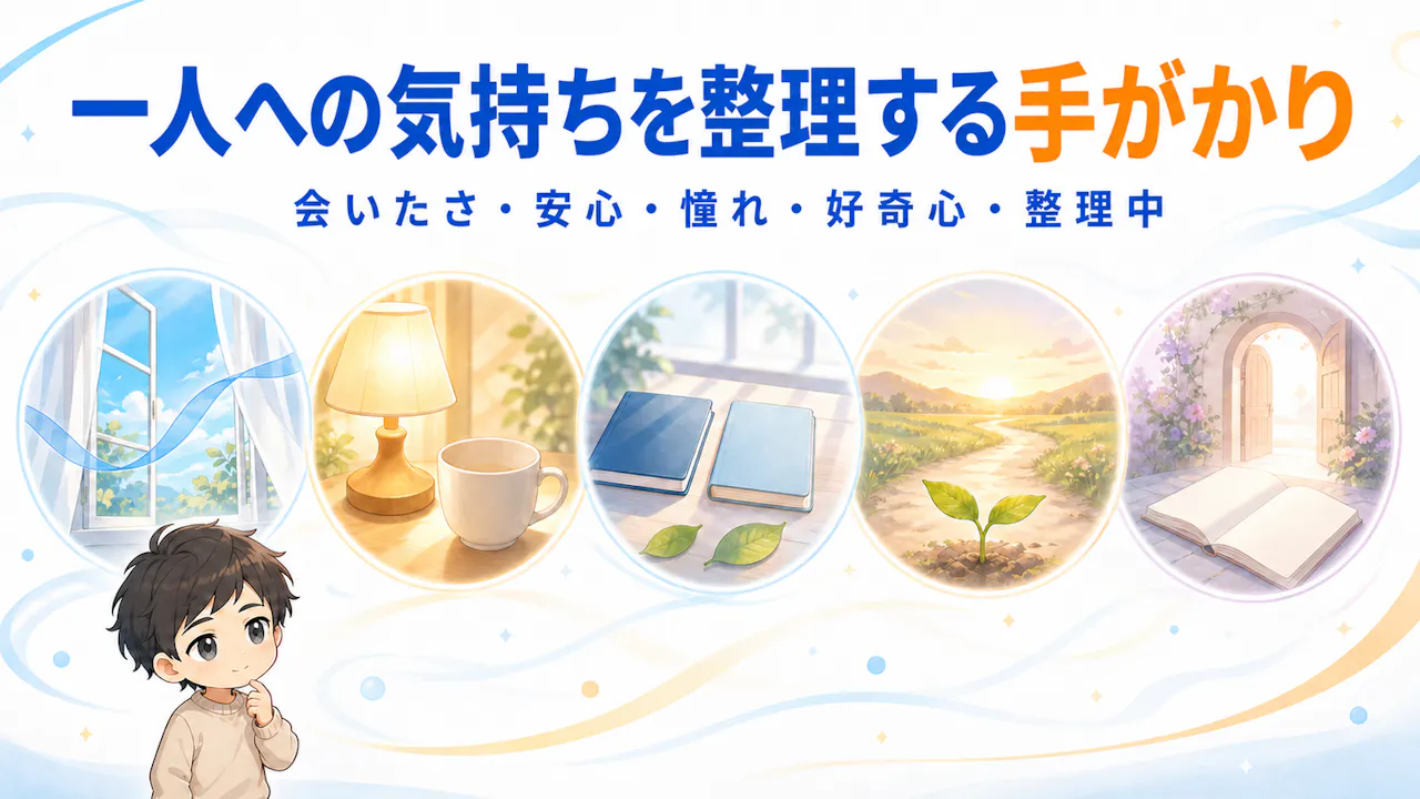 一人への気持ちを整理する手がかり