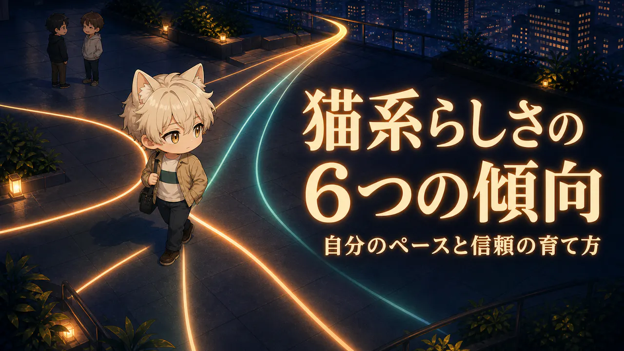 猫系男子らしさをつくる6つの傾向