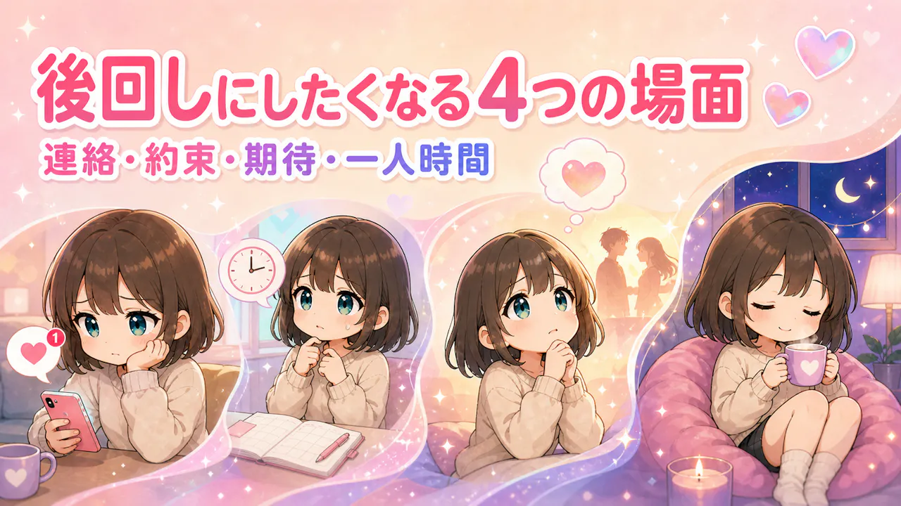 恋愛を後回しにしたくなる4つの場面