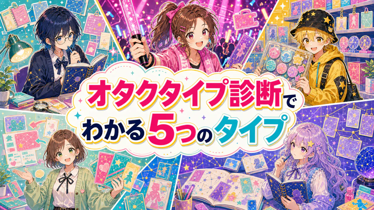 オタクタイプ診断でわかる5つのタイプ