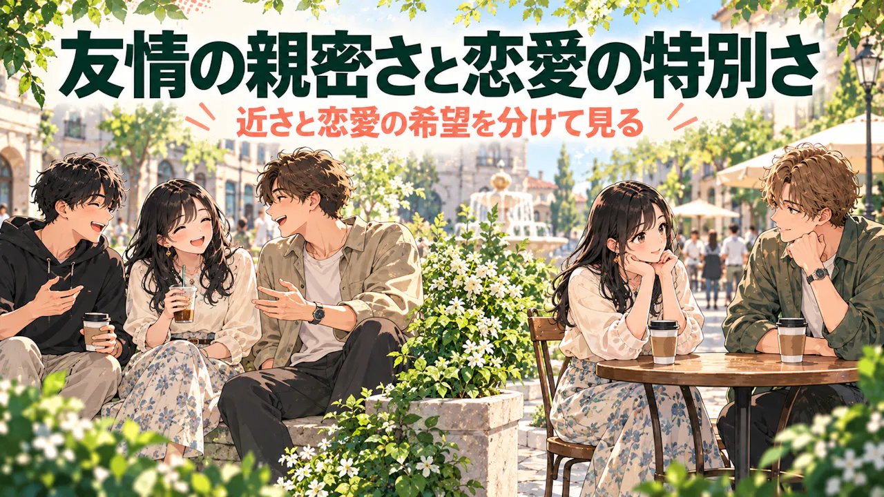 友情の親密さと恋愛の特別さ