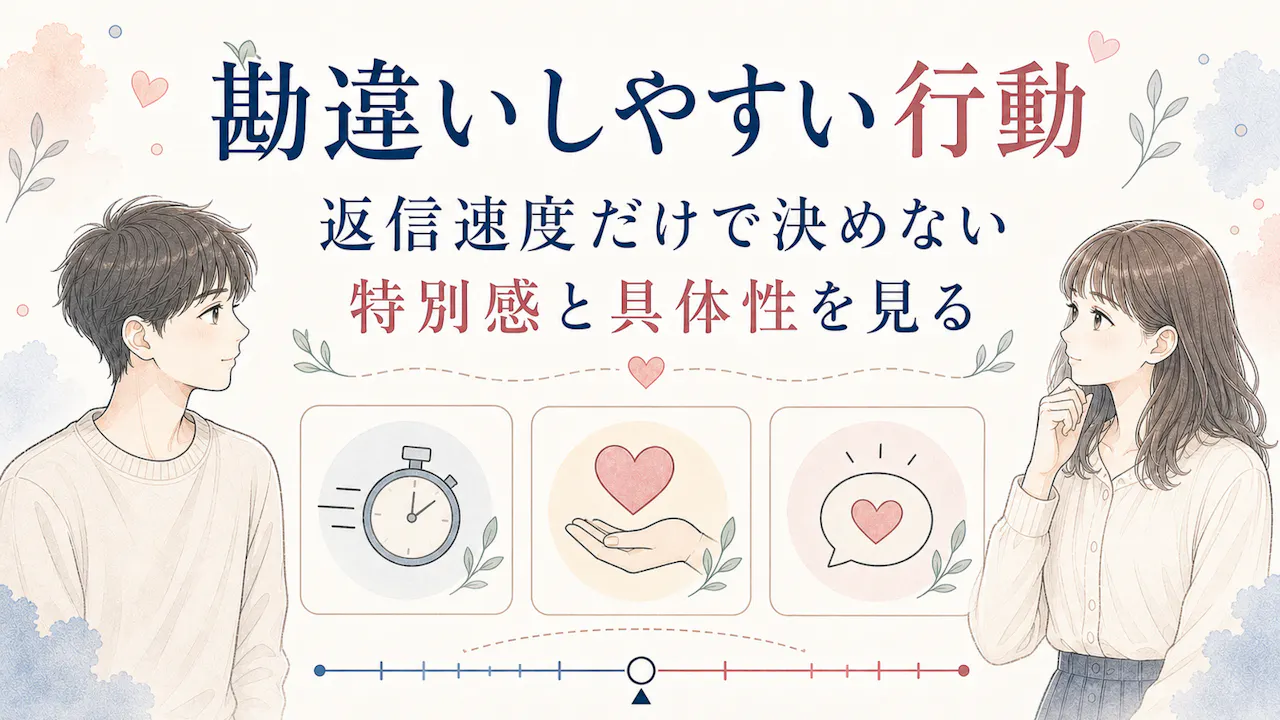 両思いに見えても勘違いしやすい行動