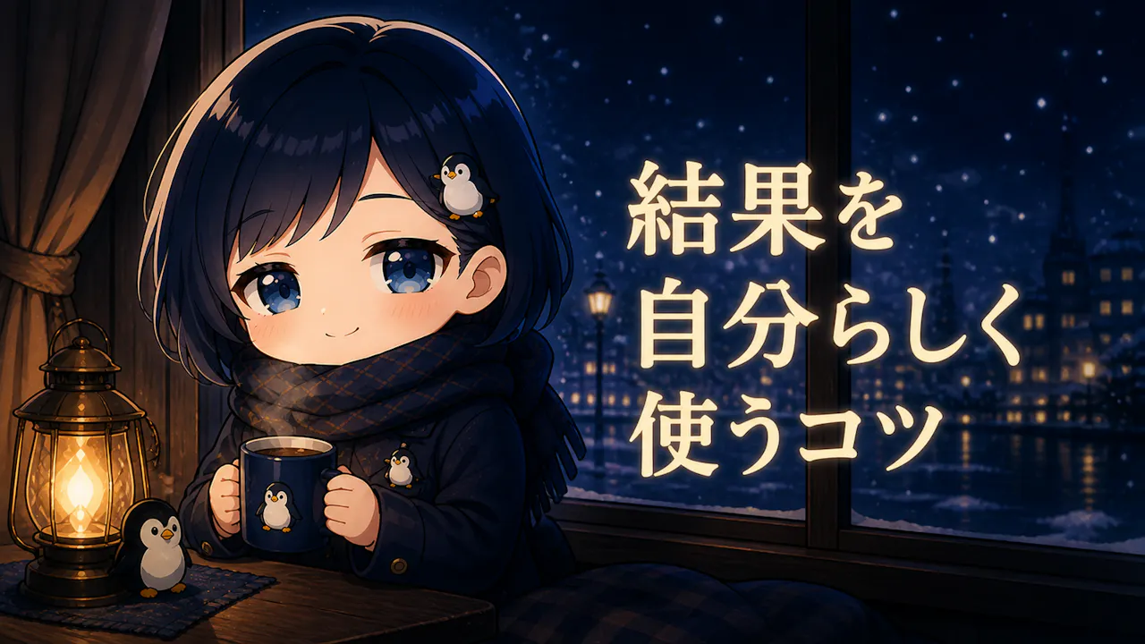 結果を自分らしく受け取るコツ