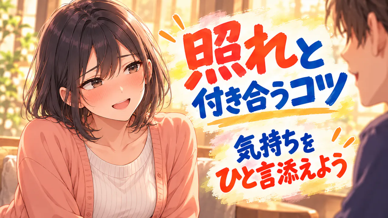 照れと付き合う小さなコツ