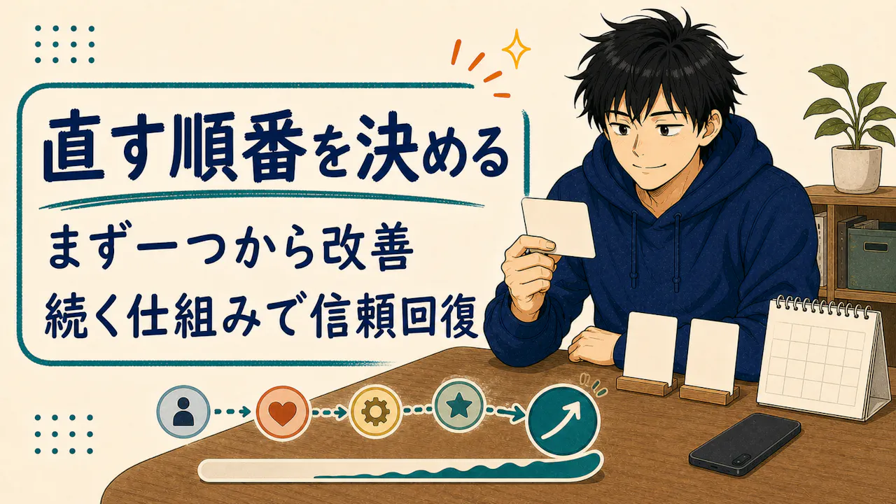 結果を直す順番に変えるコツ