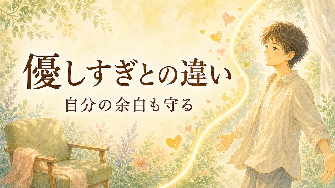 優しすぎる人との違い