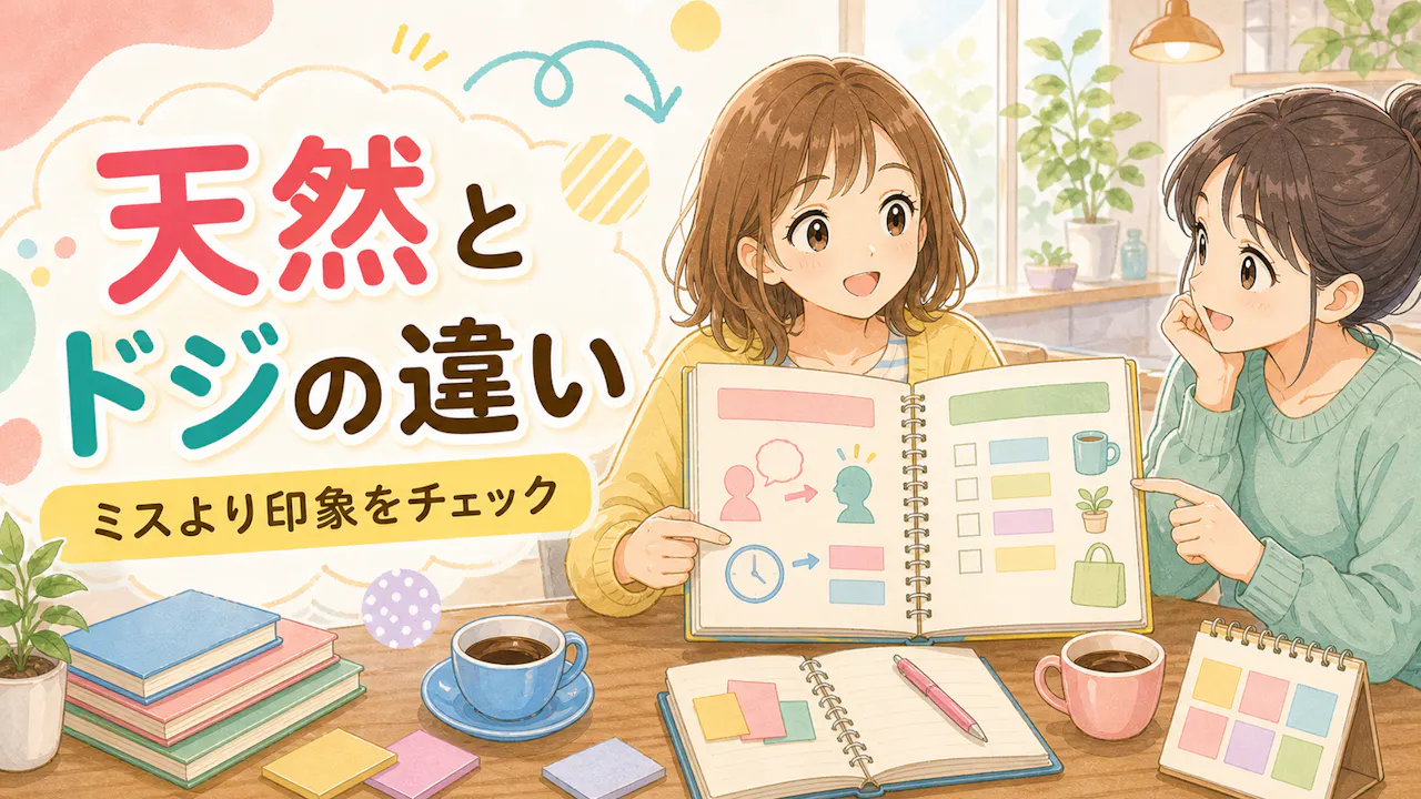 「天然」と「ドジ・ポンコツ」の違い