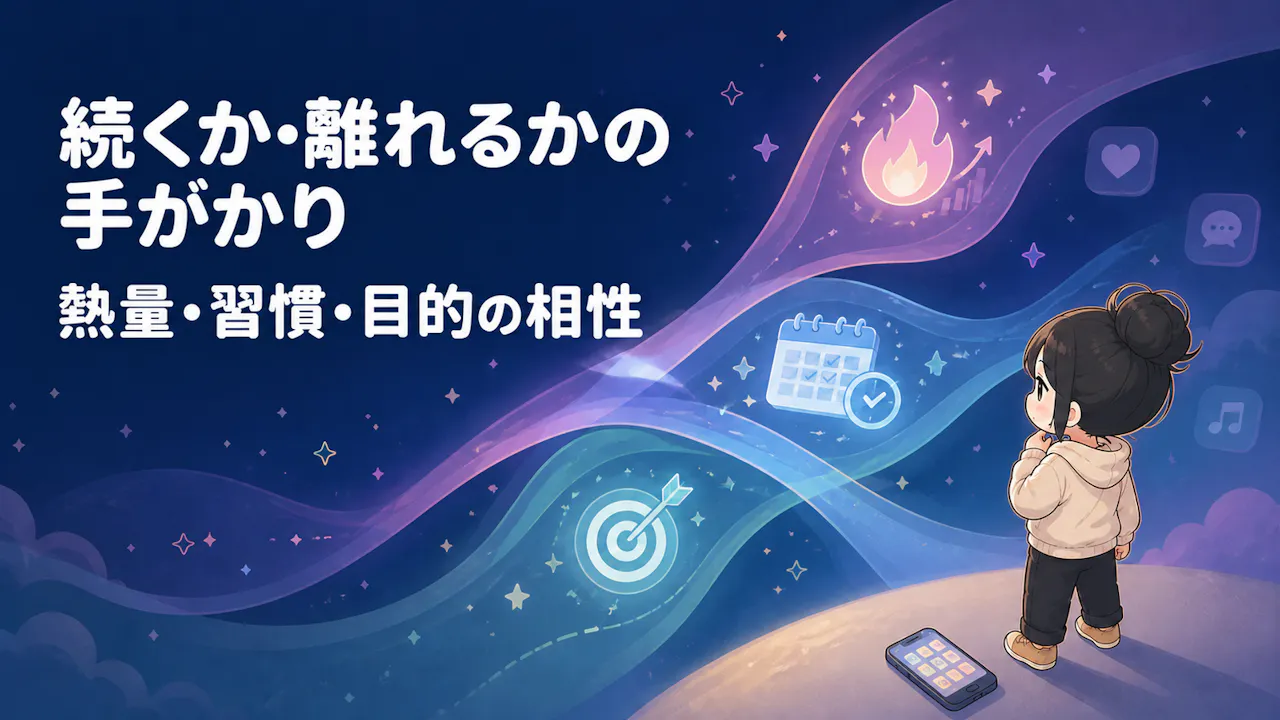 アプリが続くか・離れるかを考える手がかり