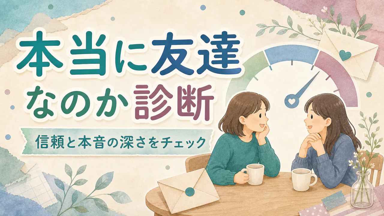 本当に友達なのか診断とは？