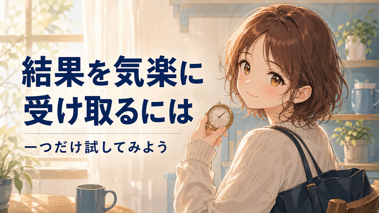 結果を気楽に受け取るには