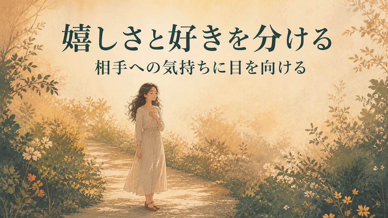 嬉しさと恋愛としての好きを分けて考える