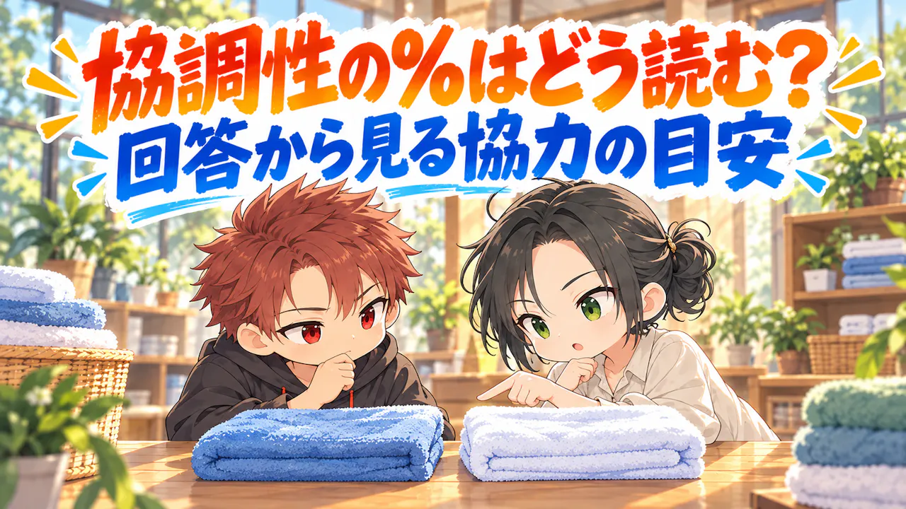 協調性の％はどう読む？