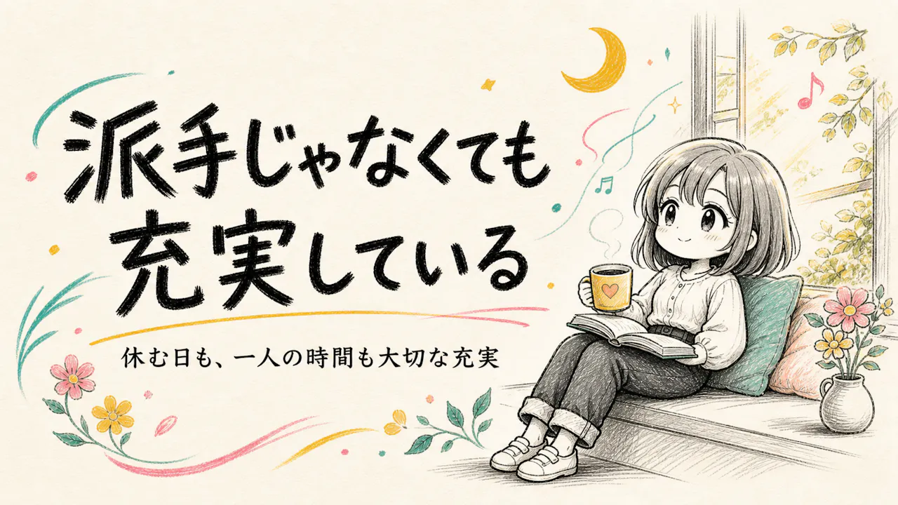 派手じゃなくても充実している理由
