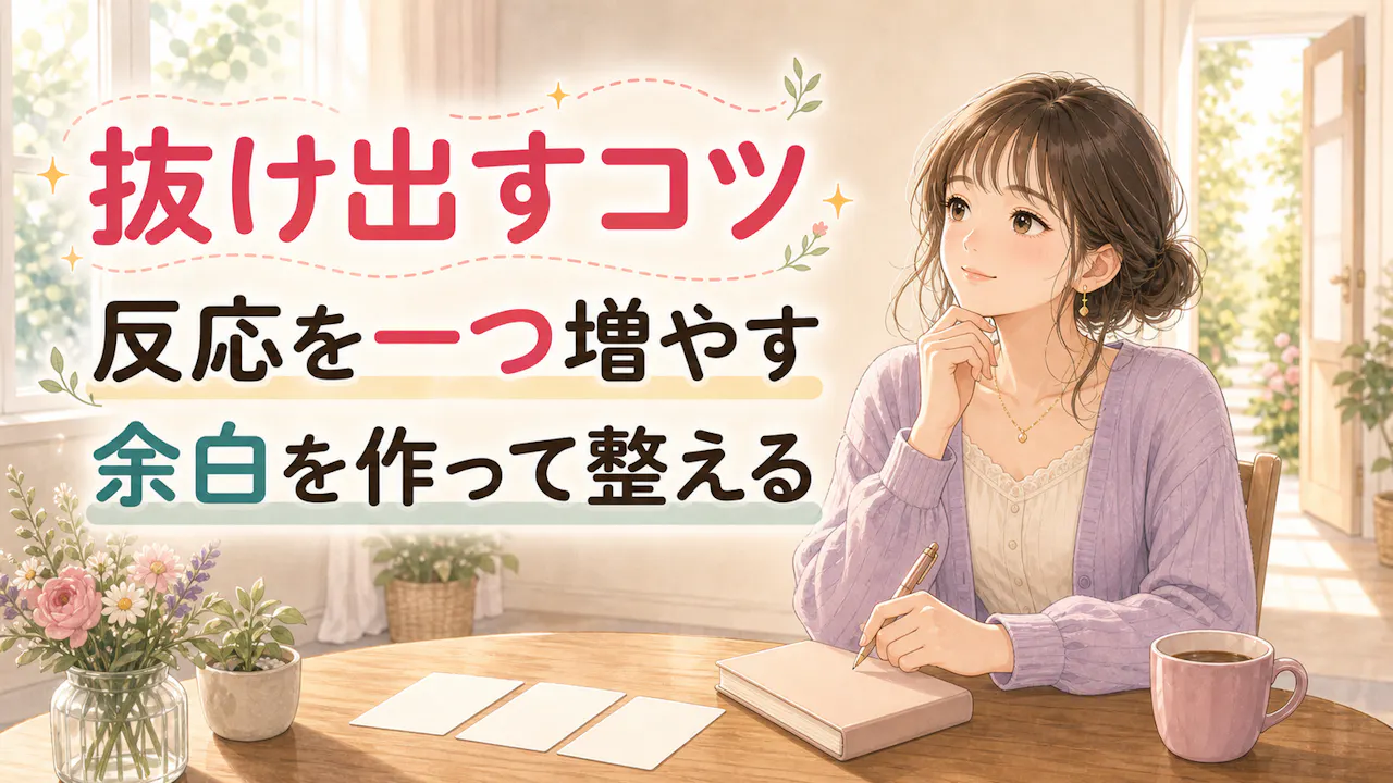 モテない状態から抜け出すコツ