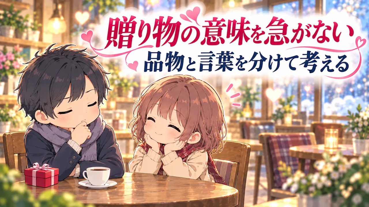 贈り物の意味を急いで決めないために